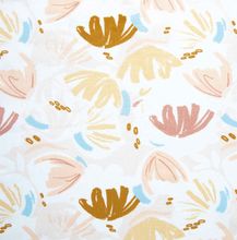 Witte french terry met bloemen - Katia Fabrics
